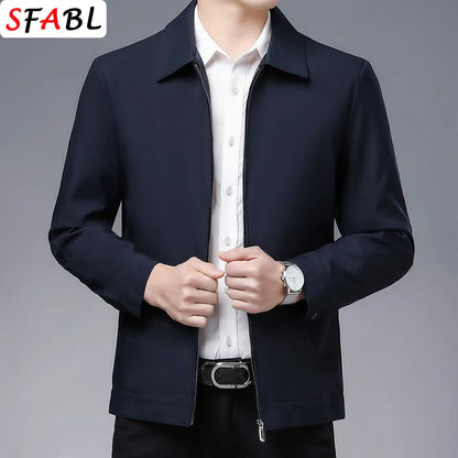 Loose Casual Business Men's Jacket Blazers for Men Formal Social Jacket Solid Color Luxury Office Dress Coat Spring Autumn New