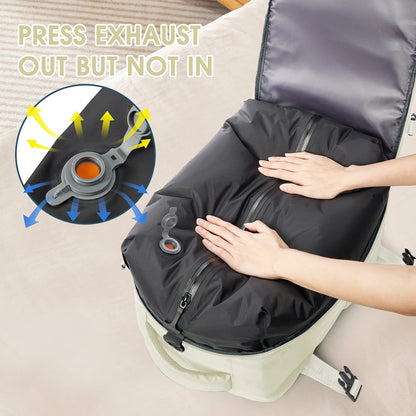 Ryanair Backpack Travel Cabin Airplane 40x20x25, Air Vacuum compression Backpack, Women Men Backpack Business Laptop Bag Handbag