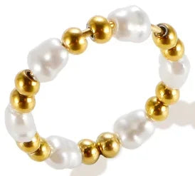 Shiny Crystal High End Non Tarnish Fashion Geometric Open Gold Plated Stainless Steel Rings for Women Wedding Ring Jewelry Gifts