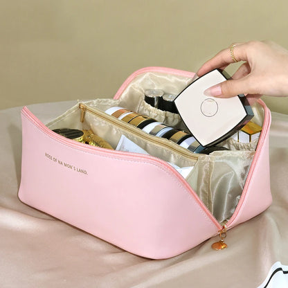 Makeup Organizer Female Toiletry Kit Bag Make Up Case Storage Pouch PU Lady Box, Cosmetic Bag, Organizer Bag For Travel Zip ?
