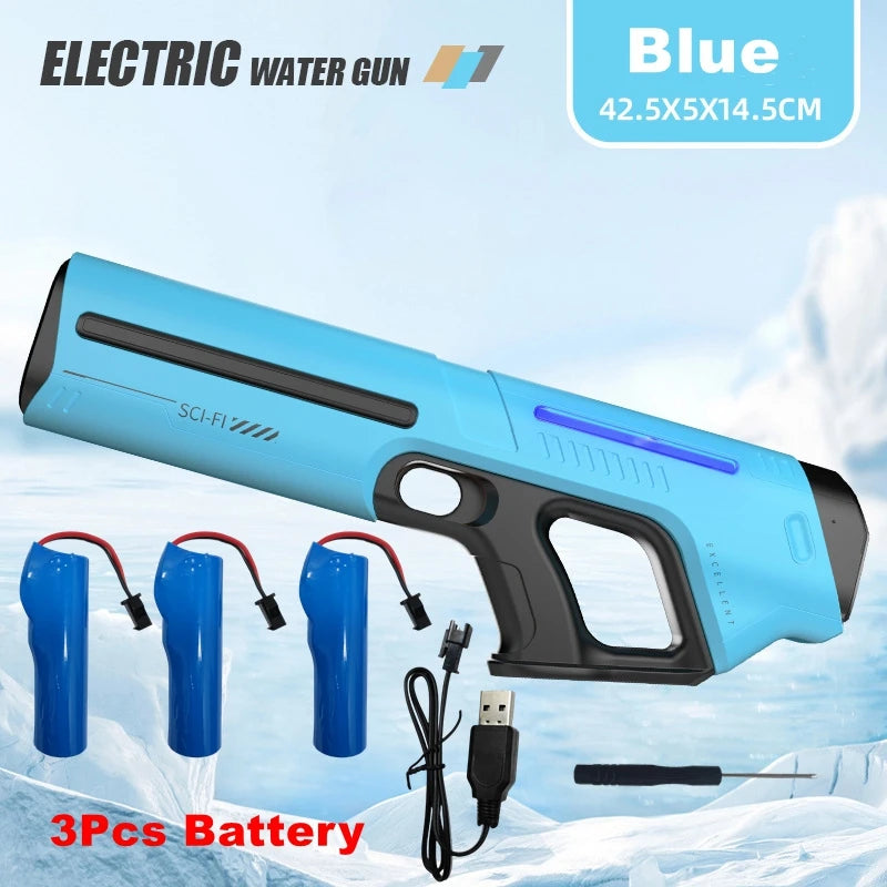 Electric Water Guns For Adults Kids Powerful Squirt Automatic Water Suction Water Blasters Summer Outdoor Beach Toy Kids Gift