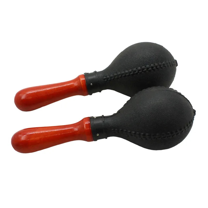 Professional Pair of Maracas Shakers Rattles Sand Hammer Percussion Instrument Musical Toy for Kid Children