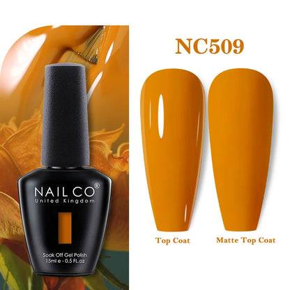 NAILCO 131Colors Vernis Semi Permanent UV Varnish Gel Nail Polish Nails Art Gel Manicure TOP BASE Varnish Hybrid