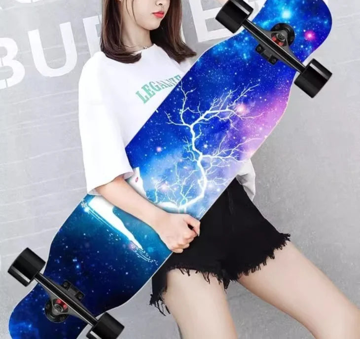 Beginner skateboard maple longboard adult street professional transportation four-wheel road board youth skateboard