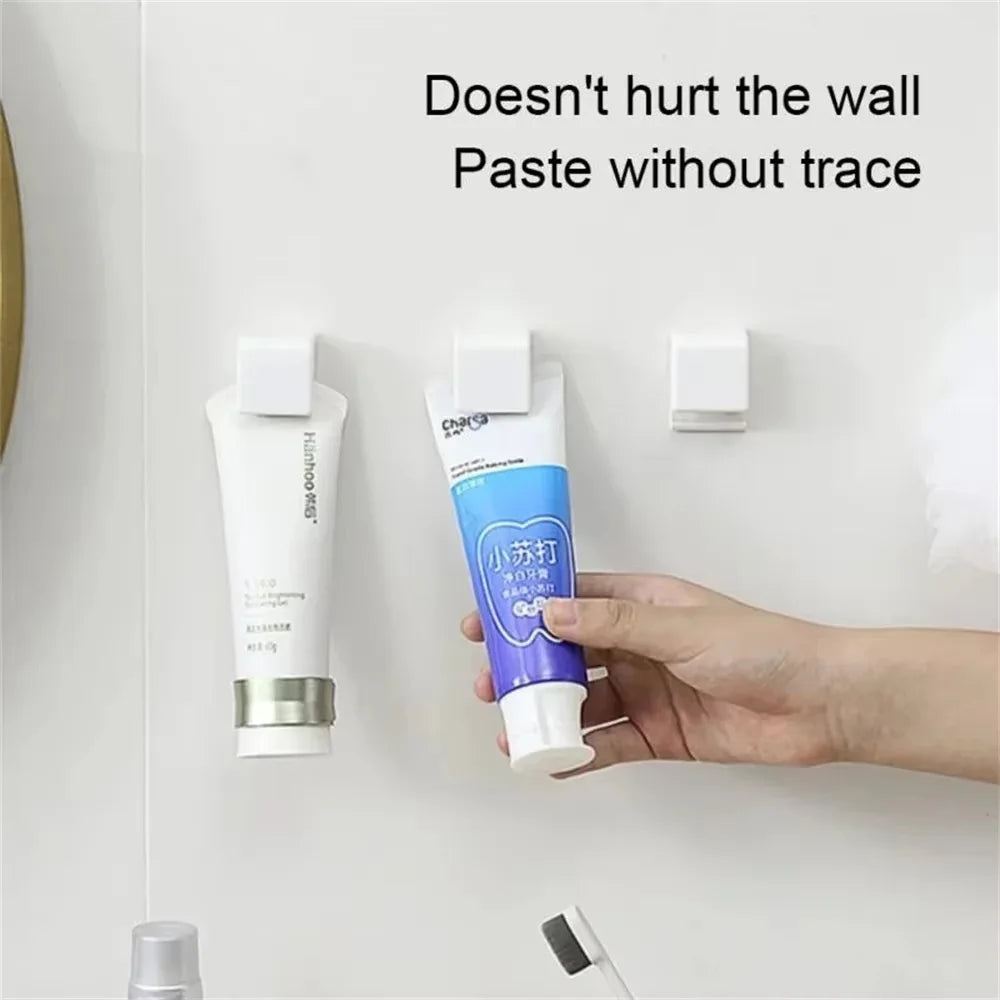 1/2/3/5/10Pcs Punch-free Toothbrush Holder Wall-mounted Toothpaste Holder Storage Rack Holders Organizer Bathroom Accessories