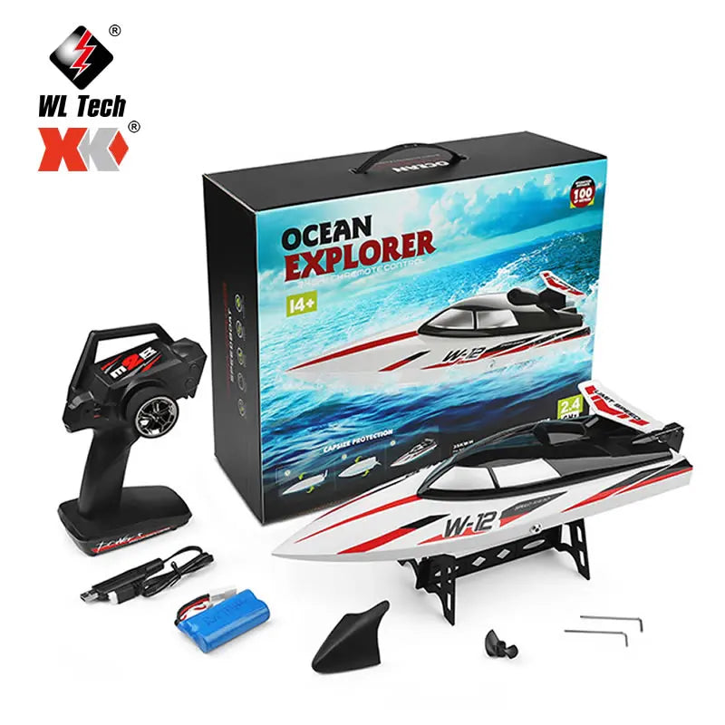 WLtoys WL 912-A RC Racing Boat 35KM/H High Speed 2.4GHz Remote Control Toys Capsize Protection Speedboat BoatsToy Boys Kids Gift