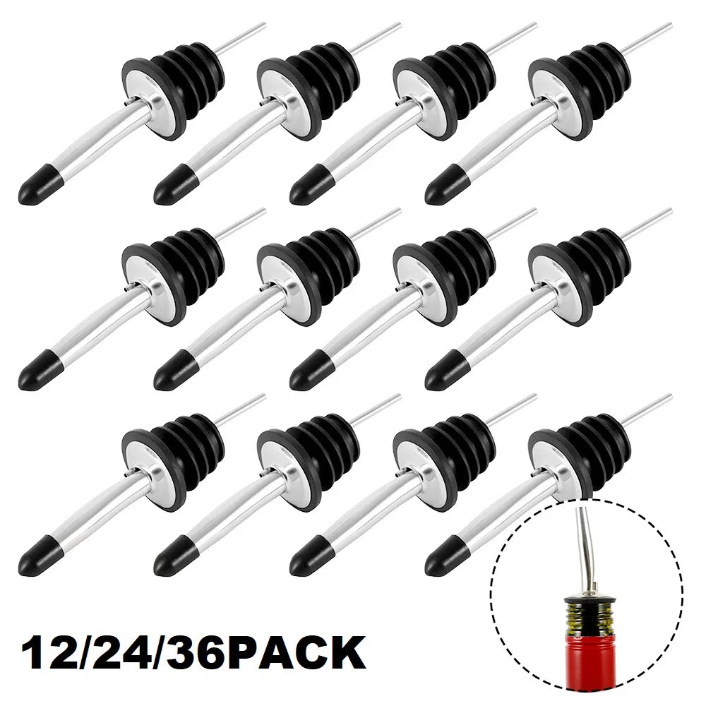 Stainless Steel Wine Pourer Conical Wine Liquor Flow Wine Bottle Stopper Spout Bottle Pourer Stopper For Bottle Bar Accessories