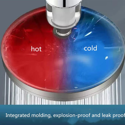 New 6 Modes Large Flow Supercharge Rainfall Shower Head 230mm Round High Pressure Top Spray Rain Showerhead Bathroom Accessories