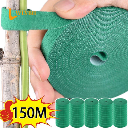 Nylon Plant Support Tape Self Adhesive Plant Fixing Cable Tie For Garden Reusable Plants Hook Loop Horticulture Straps Supplies