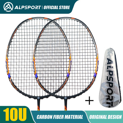 ALP GJ 10U Ultralight 52g T800 Bow And Arrow Badminton Racket Authentic Tensile Force 13kg Outdoor Sports Carbon Fiber Titanium