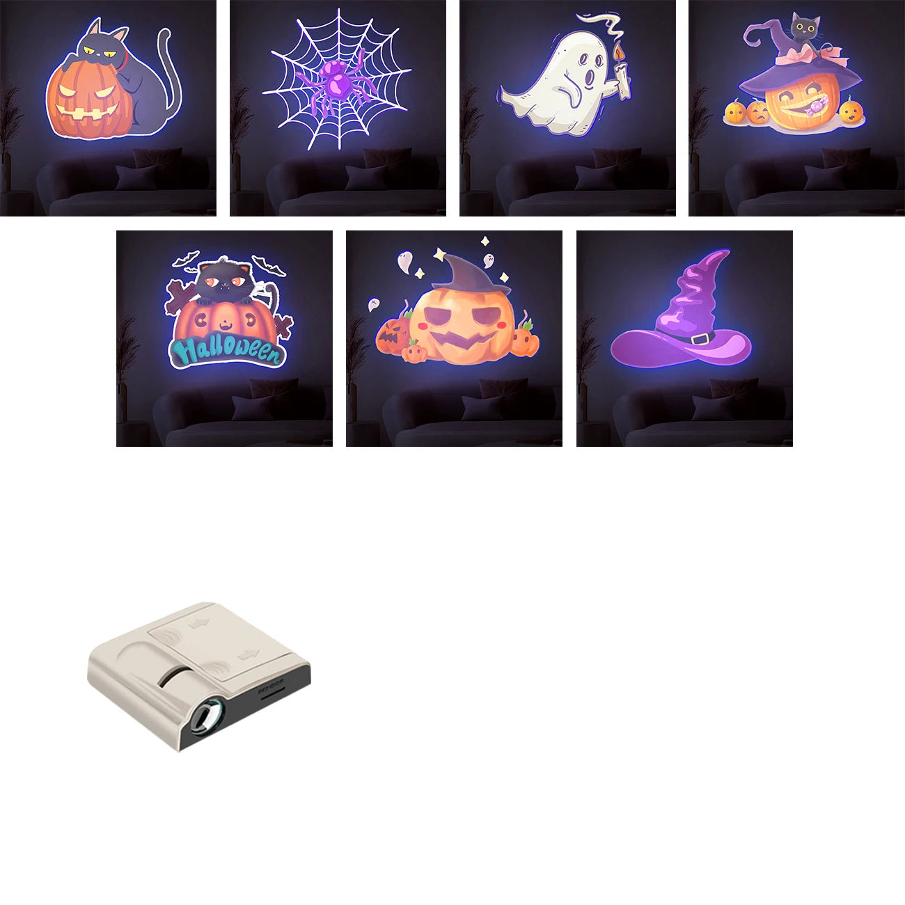 Planet Projection Lamp with 16 Film Sheets Photo Earth Sun Galaxy LED Light Halloween Projector Novelty Atmosphere Light Party
