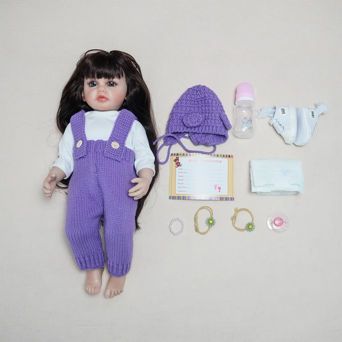 JOYORA Lifelike Reborn Dolls Realistic Full Silicone Baby Bebe Vinyl 50CM Newborn Girl Doll Princess Toddler Toy Gift