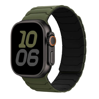 Strap For Apple Watch ultra 2 Band 49mm 44mm 45mm 40mm 42mm 46mm 41mm 38mm Magnetic Silicone Bracelet IWatch Series 10 SE 9 8 7
