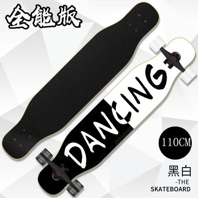 Beginner skateboard maple longboard adult street professional transportation four-wheel road board youth skateboard