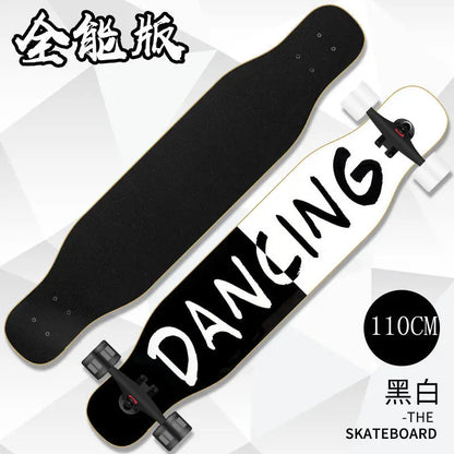 Beginner skateboard maple longboard adult street professional transportation four-wheel road board youth skateboard