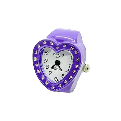 Temperament Women Love Lovers Finger Watch Small Cute Small Dial Flash Diamond Fashion Watch
