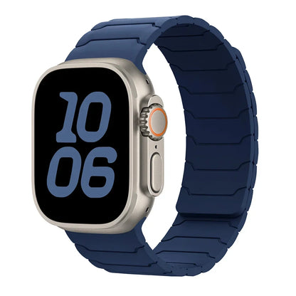 Strap For Apple Watch ultra 2 Band 49mm 44mm 45mm 40mm 42mm 46mm 41mm 38mm Magnetic Silicone Bracelet IWatch Series 10 SE 9 8 7