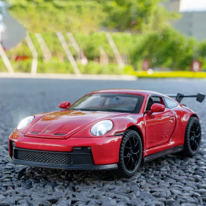 1:32 911 GT3 RS Alloy Sports Car Model Diecast Metal Racing Car Vehicles Model High Simulation Sound Light Children Toy Gift Boy