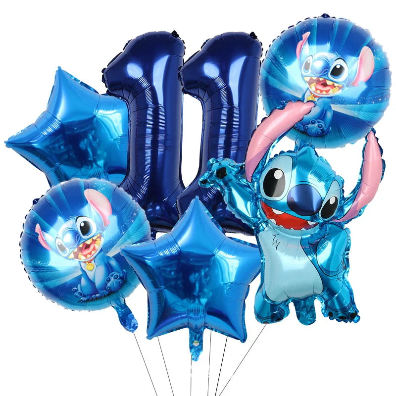 Disney Stitch Birthday Party Balloons Lilo & Stitch Balloon Sets Baby Shower for Kids Birthday Party Decorations Supplies Gifts