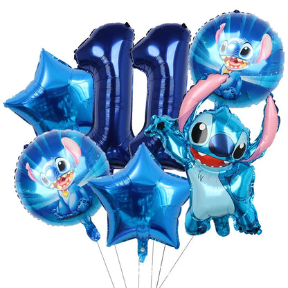Disney Stitch Birthday Party Balloons Lilo & Stitch Balloon Sets Baby Shower for Kids Birthday Party Decorations Supplies Gifts