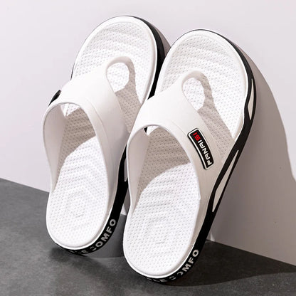 Fashion Men's Slippers Summer Outdoor Flip Flops Non-slip Indoor Bathroom Couple Leisure Beach Shoes Sandals