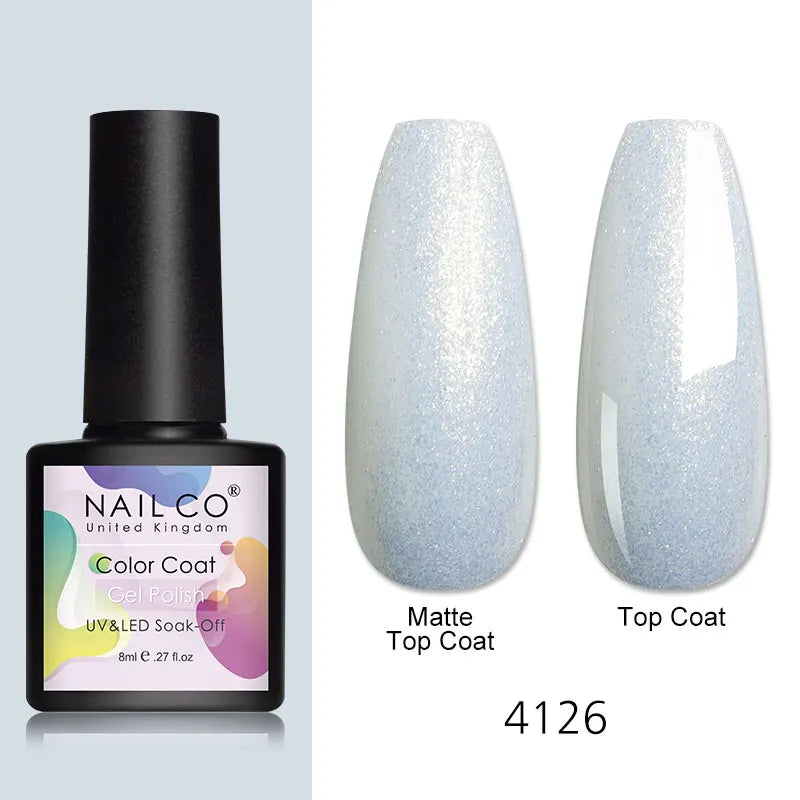 NAILCO 131Colors Vernis Semi Permanent UV Varnish Gel Nail Polish Nails Art Gel Manicure TOP BASE Varnish Hybrid