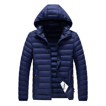 8XL Men New Autumn Winter Warm Waterproof Parkas Jacket Coat Mens Hooded Casual Outwear Detachable Hat Outfits Parkas Coat Male