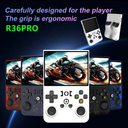 R36PRO Retro Handheld Game Console 64/128G Open Source 3.5 Inch IPS Screen Linux System Portable Pocket Video Player 30000+games