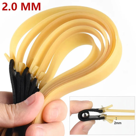 1/3/5Pcs 2.0mm Thickened Slingsshot Rubber Band High Elasticity High Precision Latex Rubber Band Slingshot Shooting Accessories