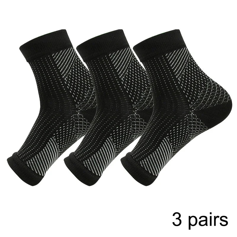 1/2/3 Pairs Men Women Sports Socks Foot Compression Socks Foot Ankle Socks Outdoor Breatheable Sleeve Socks Brace Sock