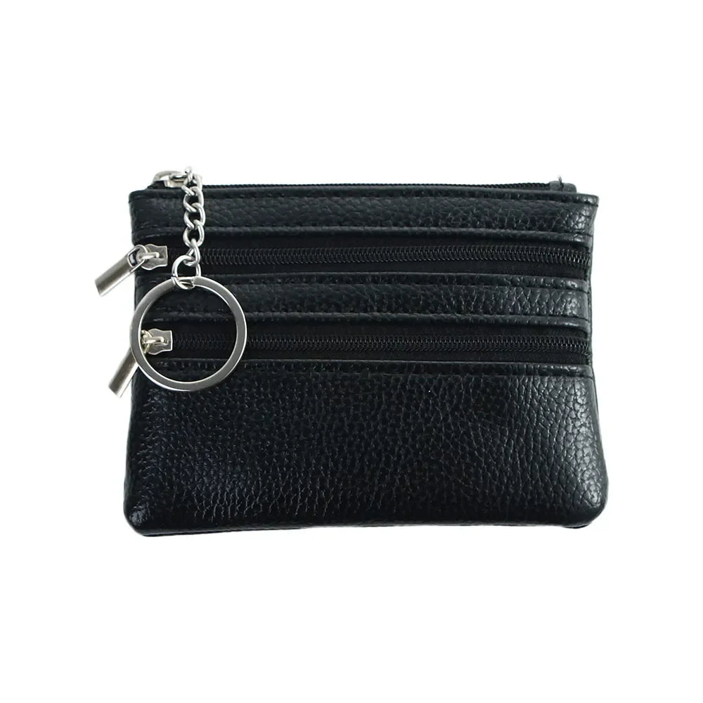 Fashion Leather Coin Purse Women Small Wallet Change Purses Mini Zipper Money Bags Children's Pocket Wallets Key Holder