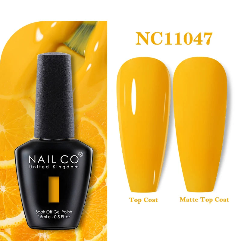 NAILCO 131Colors Vernis Semi Permanent UV Varnish Gel Nail Polish Nails Art Gel Manicure TOP BASE Varnish Hybrid