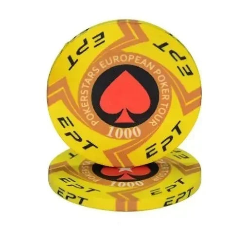 10 Pcs Portable Convenient Professional Sports Ceramic Chips Chess Poker Match Club Special Entertainment Equipment