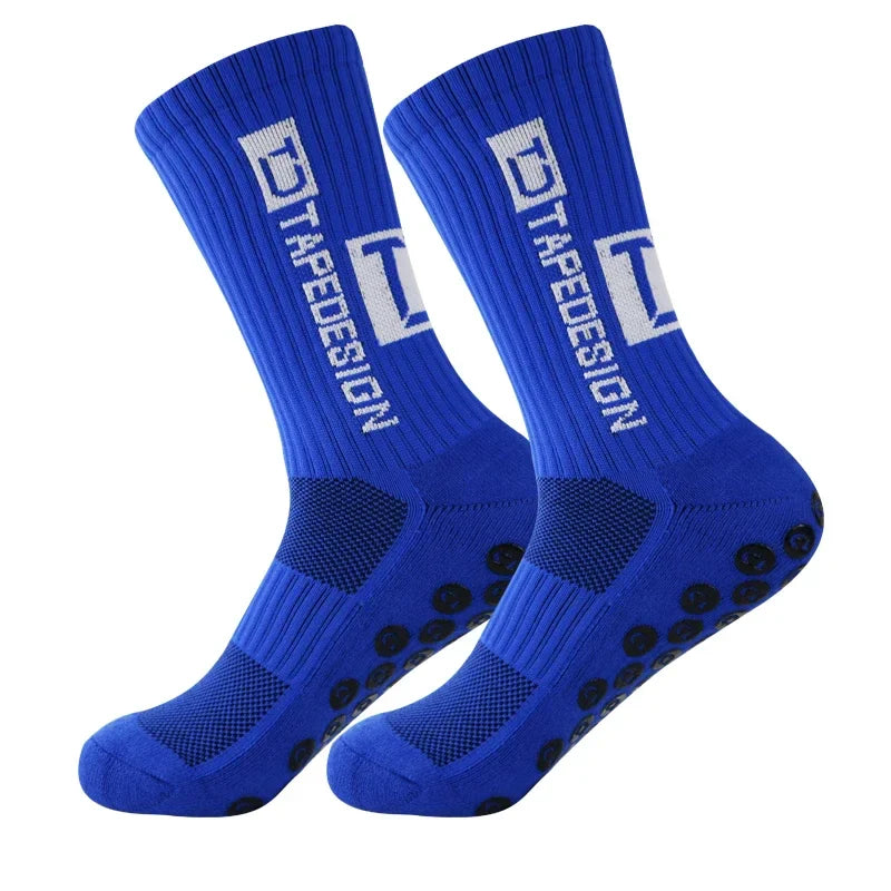 Professional Anti-slip Football Socks Men Women Non-slip Soccer Basketball Tennis Sport Socks Grip Cycling Riding Socks 1 Pair