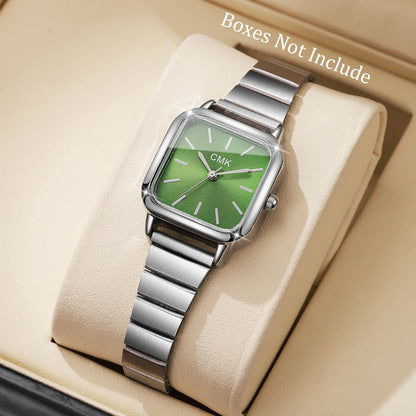 Fashion Square Women Watches Luxury Ultra-thin Strap Ladies Quartz Wristwatch For Ladies Clock Reloj Mujer（Without Box）