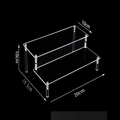 Acrylic Risers for Display 2-5 Tier Acrylic Display Stand Perfume ,Clear Cupcake Stand Holder for Figures Dessert Doll Shelves