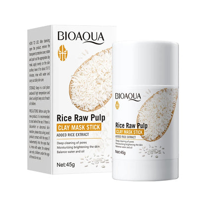 1/3/5pcs White Rice Raw Pulp Mud Mask Moisturizing Blackhead Removal Clean Face Shrink Pores Mask Face Skin Care Products