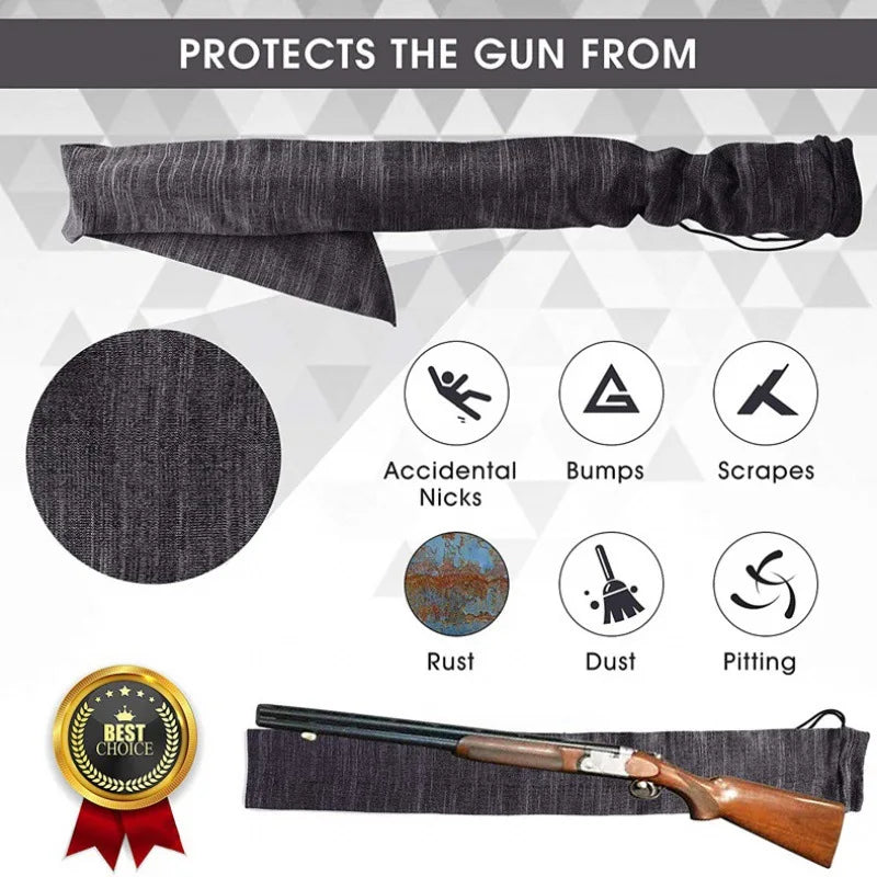 Silicone Treated Gun Socks Flexible Design Knit Hunting Shooting Socks for Rifles Scopes Pistol Grips Hunting Accessories