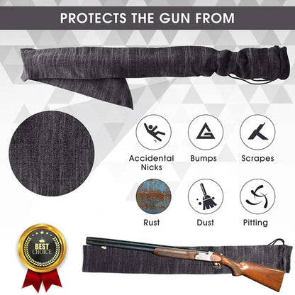 Silicone Treated Gun Socks Flexible Design Knit Hunting Shooting Socks for Rifles Scopes Pistol Grips Hunting Accessories