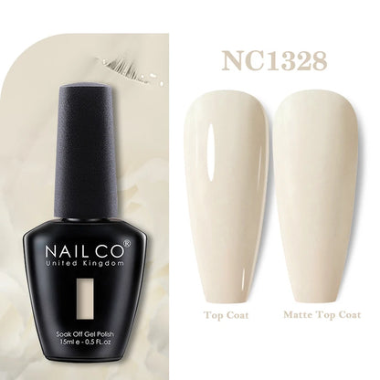 NAILCO 131Colors Vernis Semi Permanent UV Varnish Gel Nail Polish Nails Art Gel Manicure TOP BASE Varnish Hybrid