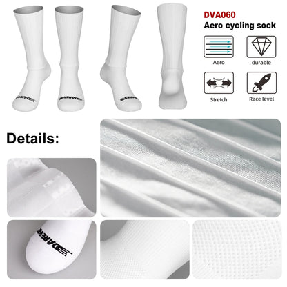 DAREVIE AERO Cycling Man Socks Pro Aerodynamics Socks Elastic Anti-Slip Men's Cycling Socks Outdoor Sports Bicycle Accessories