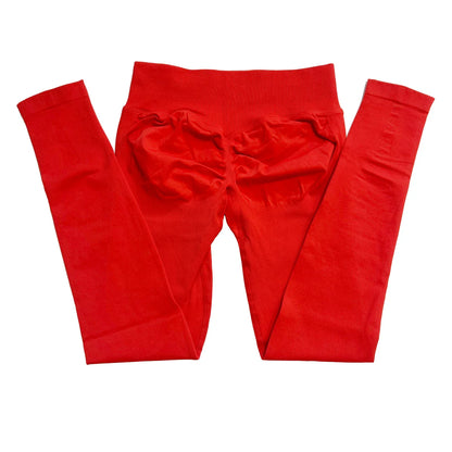 No Logo Scrunch Bum Gym Legging for Women Low Waistband Seamless Yoga Legging Workout Yoga Pants Push Up Sports Tights