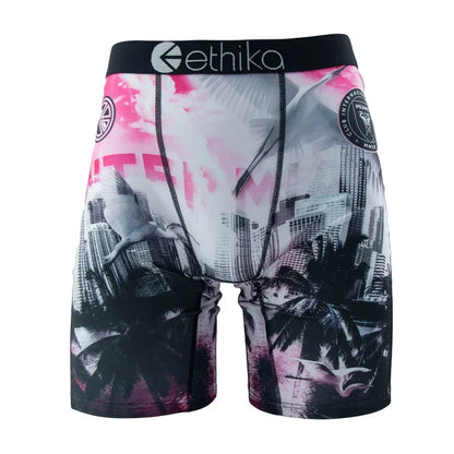 ETHIKA 1Pcs Men Underwear Sexy Boxershorts Breathable Mens Trunks Plus Size S-3XL Man Swimming Underpants Men's Panties Boxers