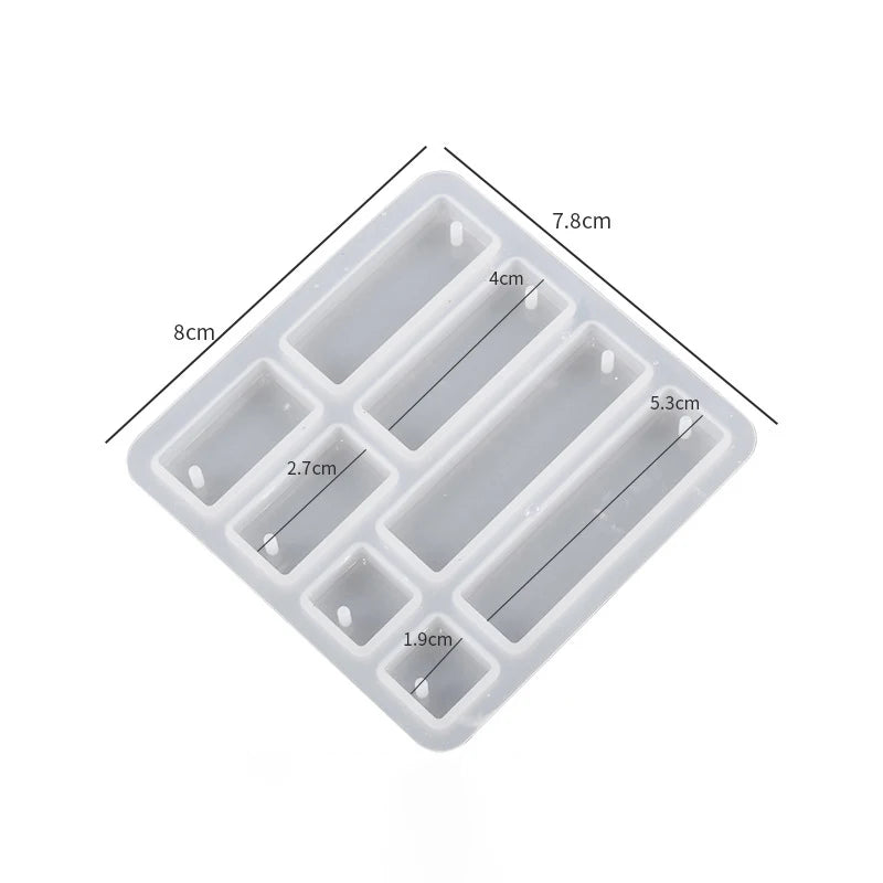 Geometric Earring Pendant Silicone Mold Round Epoxy Resin Mould For DIY Ornaments Keychain Necklace Charms Epoxy Resin Crafts