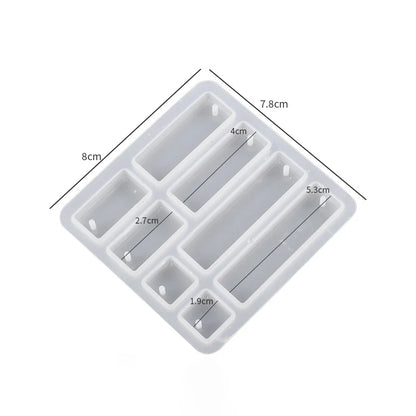 Geometric Earring Pendant Silicone Mold Round Epoxy Resin Mould For DIY Ornaments Keychain Necklace Charms Epoxy Resin Crafts