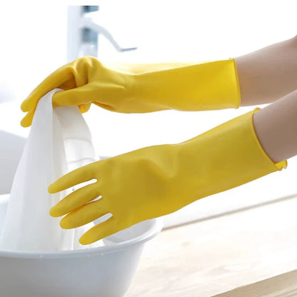 1/3/5/10PCS Rubber Gloves Washing Dishes Waterproof Thickened Beef Rubber Latex Labor Protection Wear Resistant Work Household