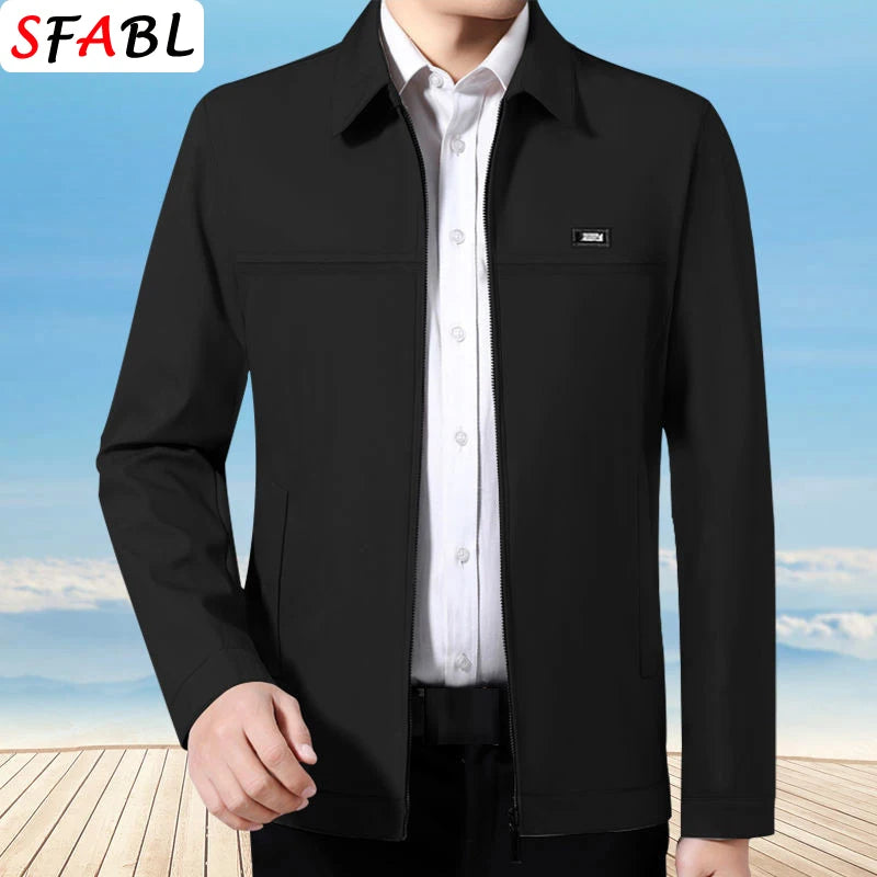 Loose Casual Business Men's Jacket Blazers for Men Formal Social Jacket Solid Color Luxury Office Dress Coat Spring Autumn New