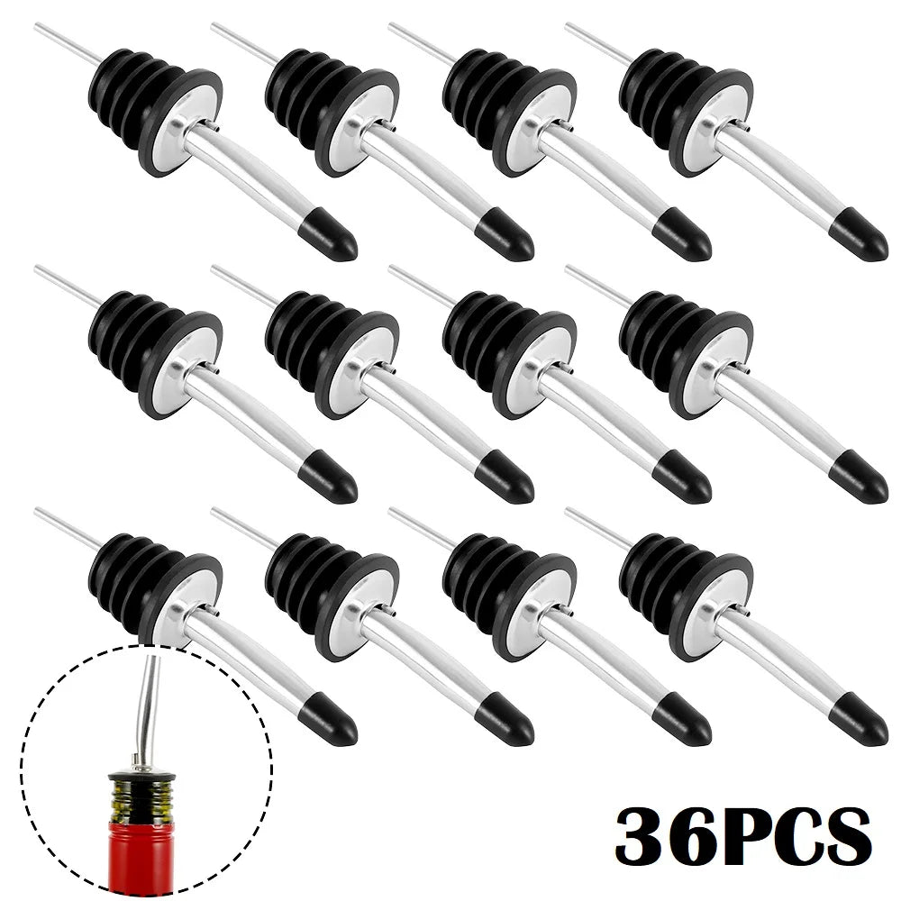 Stainless Steel Wine Pourer Conical Wine Liquor Flow Wine Bottle Stopper Spout Bottle Pourer Stopper For Bottle Bar Accessories