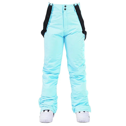 Women Winter Pant High Quality Men Thick Warm Skiing Pants Windproof Waterproof Suspender Trouser Snow Snowboard Plus Size Pants