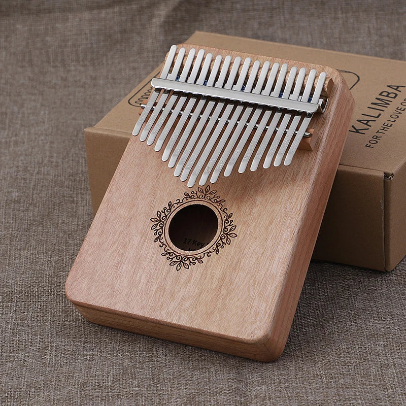 Kalimba music instrument Thumb Piano 17 Keys Mahogany Wood Finger Piano Combinations Gifts for Kids Portable Mbira Finger Piano